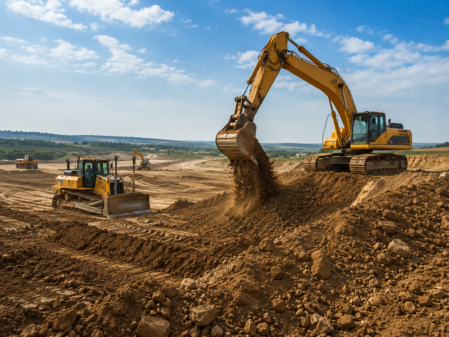 Suncore earthwork construction project