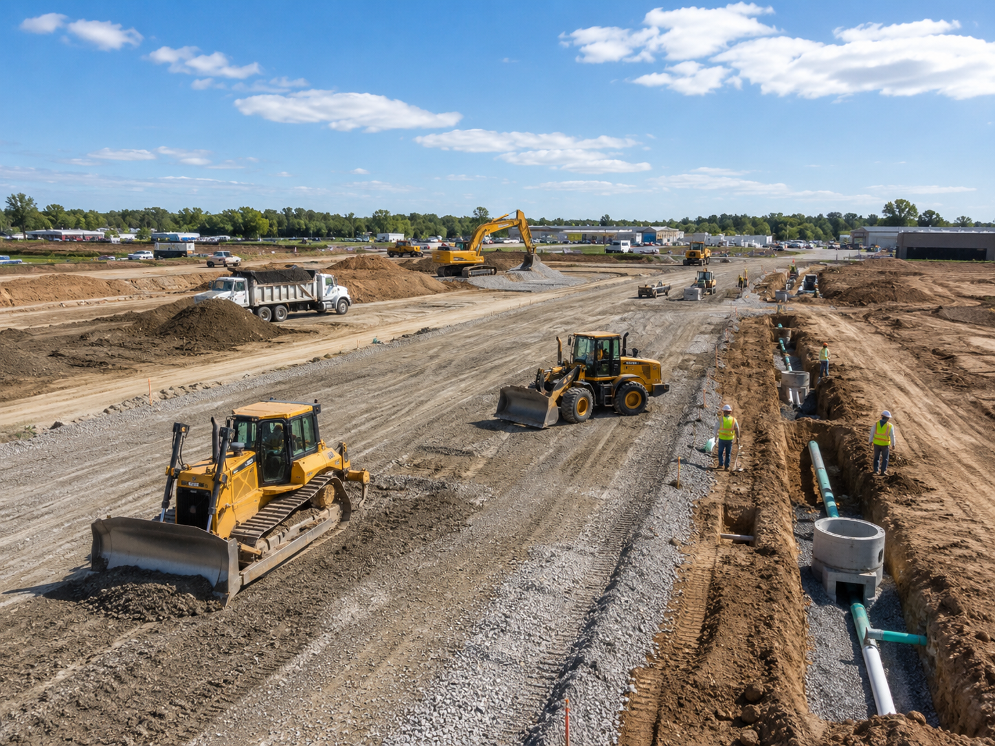 Suncore paving and site development project